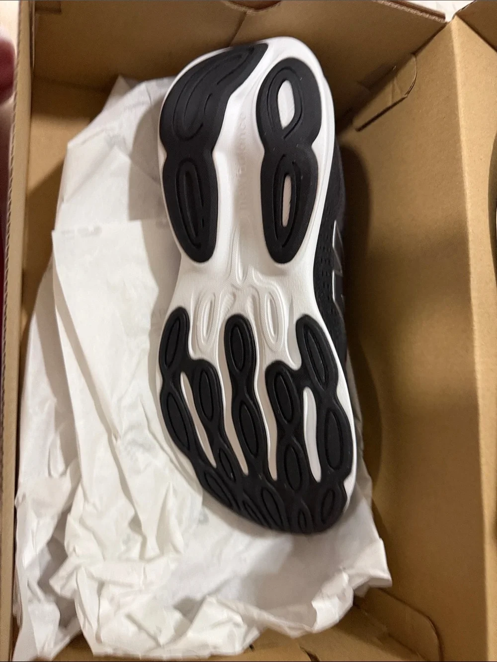 New Balance Black and White Men's Athletic Running Shoe